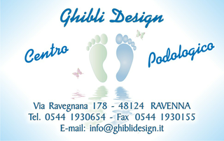 Ghibli Design - Biglietto personalizzabile,  #990 - fronte - podologia, podologo, podologico, piedi, pedicure, impronta, orma, farfalla, salute