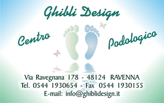 Ghibli Design - Biglietto personalizzabile,  #993 - fronte - podologia, podologo, podologico, piedi, pedicure, impronta, orma, farfalla, salute