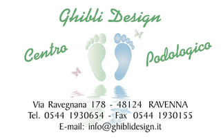 Ghibli Design - Biglietto personalizzabile,  #995 - fronte - podologia, podologo, podologico, piedi, pedicure, impronta, orma, farfalla, salute