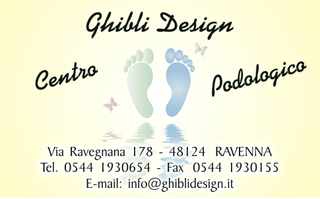 Ghibli Design - Biglietto personalizzabile,  #996 - fronte - podologia, podologo, podologico, piedi, pedicure, impronta, orma, farfalla, salute, giallo