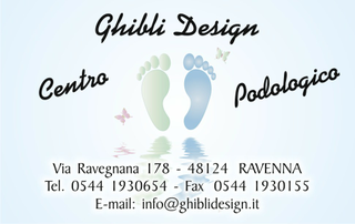 Ghibli Design - Biglietto personalizzabile,  #997 - fronte - podologia, podologo, podologico, piedi, pedicure, impronta, orma, farfalla, salute